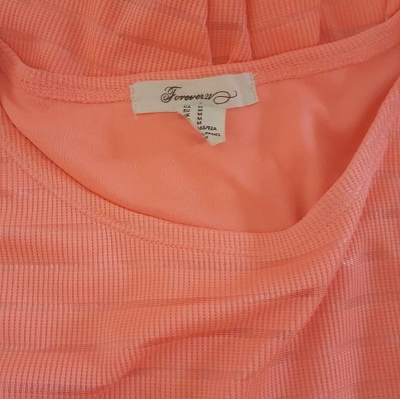 Forever 21 Coral Pleated Mini Dress - Picture 5 of 5